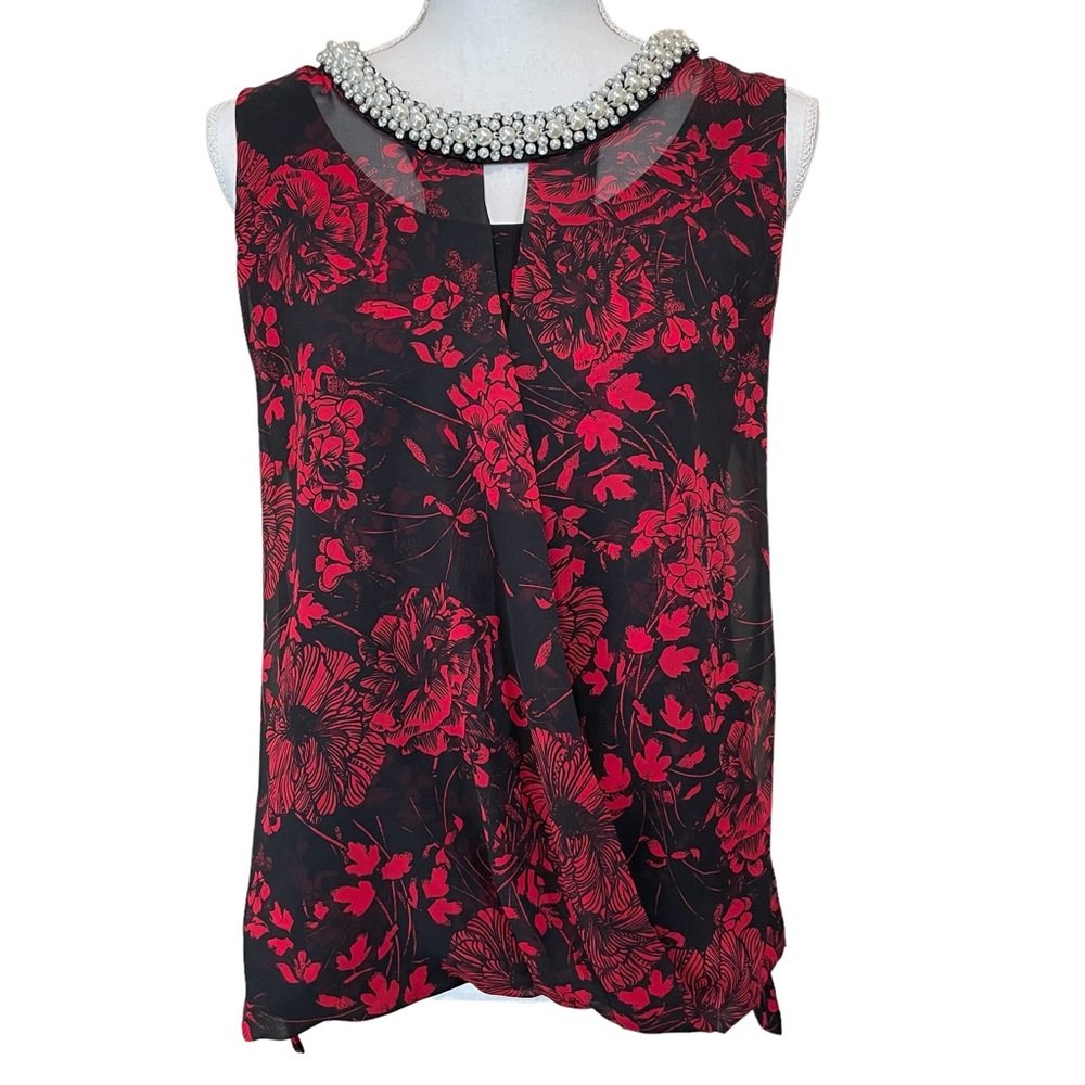 Alfani Holiday Beaded Tank.  Size M